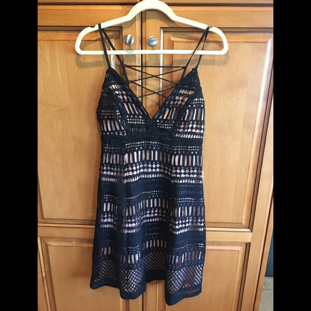 ASTR the Label dress with Zip and tie back